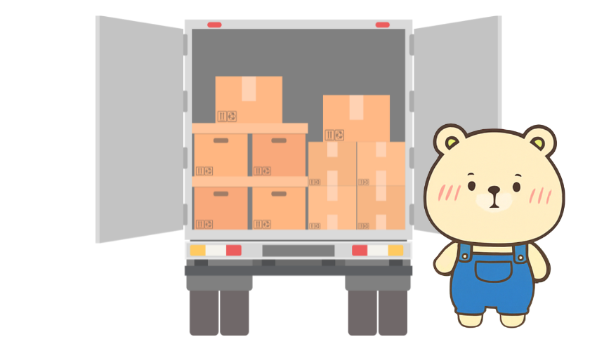沖縄不用品回収サービスのスタッフとトラック